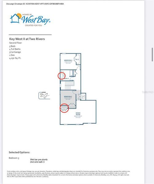 2D floor plan layout of this home in , Zephyrhills, FL (Image 6).