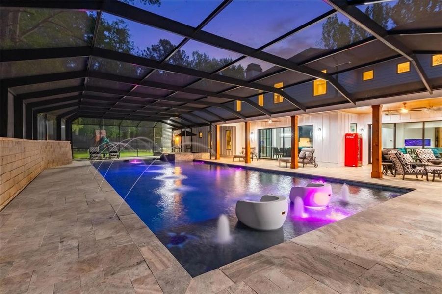 Exterior details and patio area of a home in , Roswell (Image 33).
