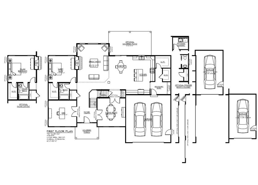 2D floor plan layout of this home in Fieldstream Estates, Lancaster, NY (Image 3).