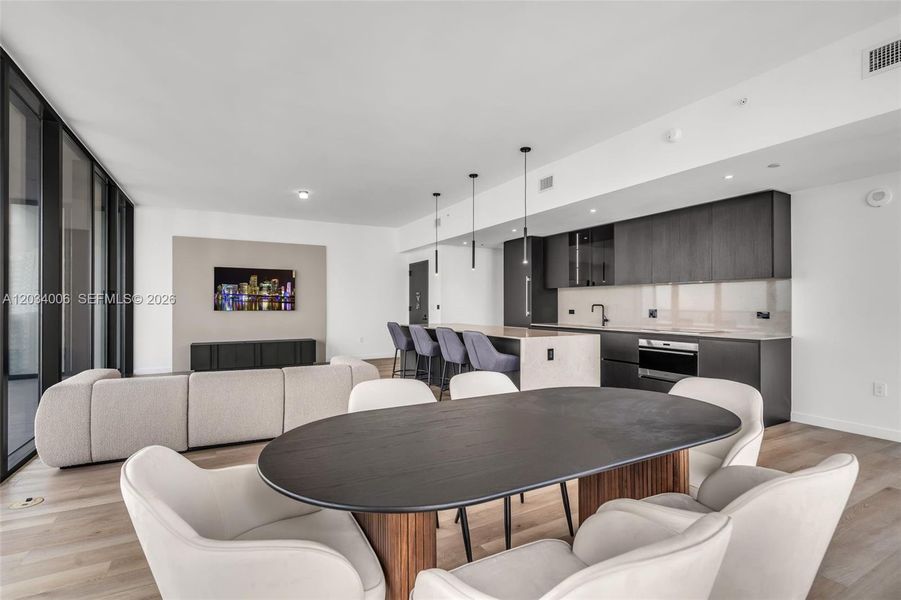 Furnished interior view inside a new home in , Miami (Image 7). Furnished interior view inside a new home in , Miami (Image 7).