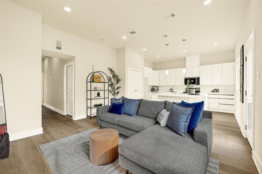 Furnished interior view inside a new home in , Houston (Image 10).