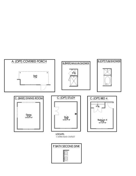 2D floor plan layout for the The 1462 by Stylecraft Builders in Stillwater Ranch, Tyler, TX (Image 4). 2D floor plan layout for the The 1462 by Stylecraft Builders in Stillwater Ranch, Tyler, TX (Image 4).