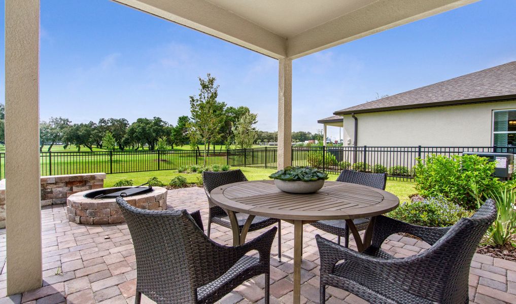 Patio for relaxing