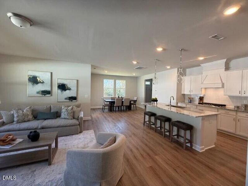 Furnished interior view inside a new home in Gregory Village, Lillington (Image 7). Furnished interior view inside a new home in Gregory Village, Lillington (Image 7).