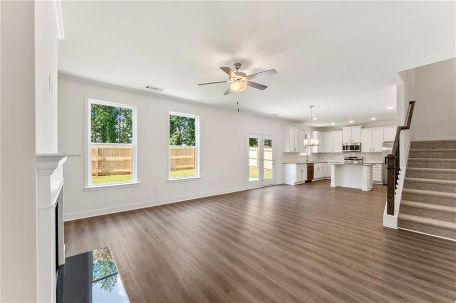 Spacious, unfurnished interior of a new home in Clark Farms, Flowery Branch (Image 22).