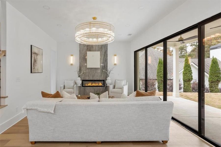 Furnished interior view inside a new home in , Canton (Image 12).