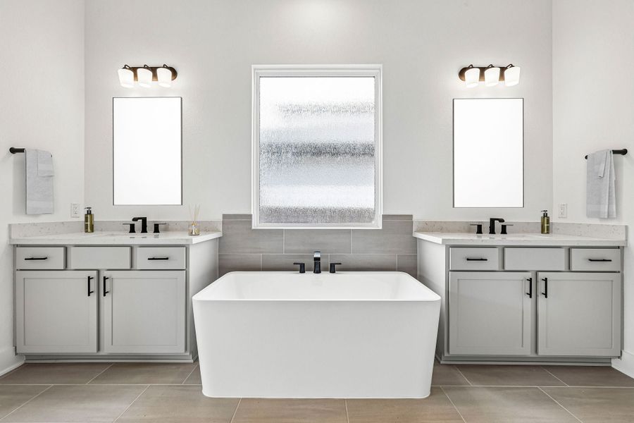 Furnished interior view inside a new home in Santa Rita Ranch, Liberty Hill (Image 5).