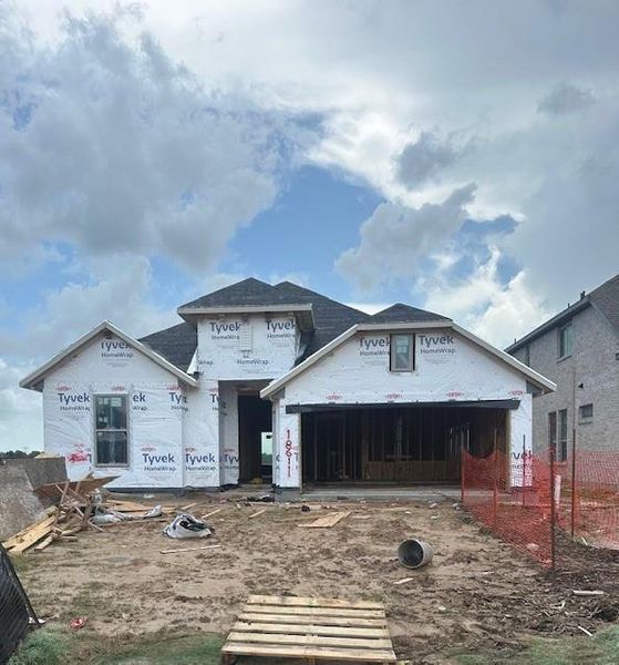 In-progress construction of a new home in Valencia 50', Manvel, TX (Image 3). In-progress construction of a new home in Valencia 50', Manvel, TX (Image 3).