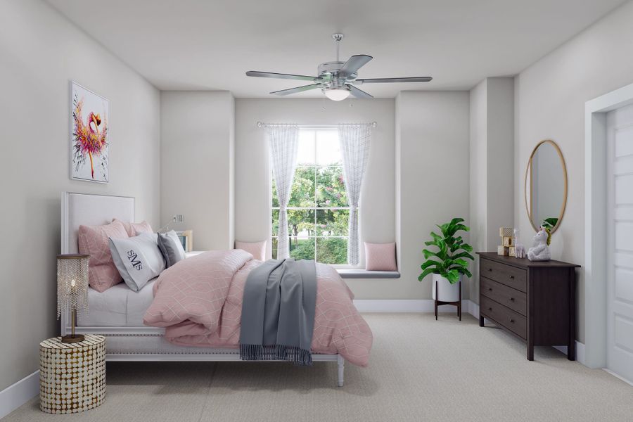 Representative furnished interior of a home built from the Carmine by Tri Pointe Homes in Trillium, Richmond (Image 16).