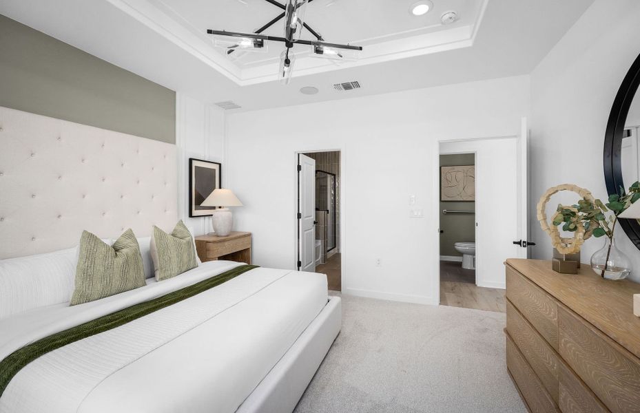 Representative furnished interior of a home built from the Fentress by Pulte Homes in Cameron Place, Austin (Image 51).