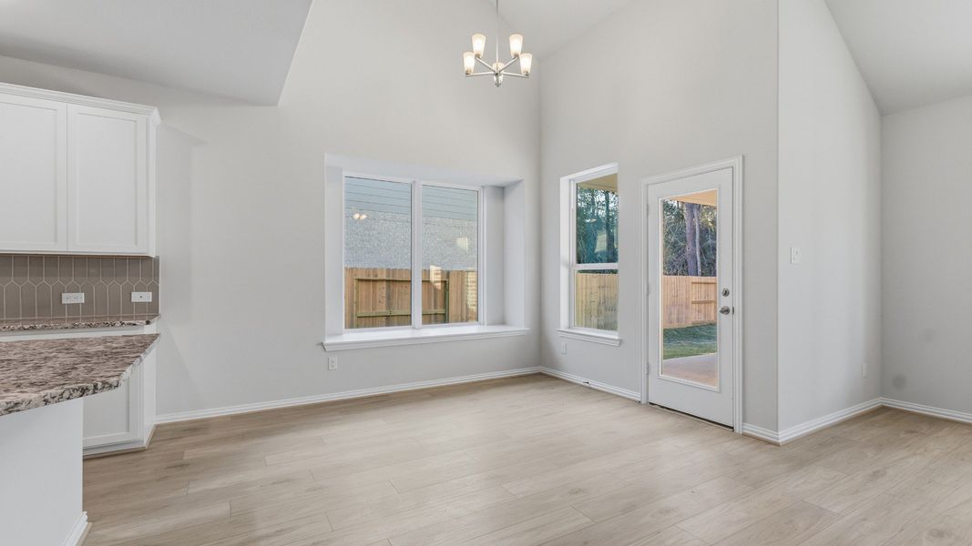 Furnished interior view inside a new home in The Woodlands Hills, Willis (Image 12).