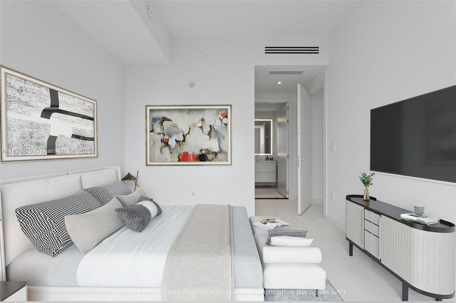 Furnished interior view inside a new home in Aston Martin Residences, Miami (Image 5).