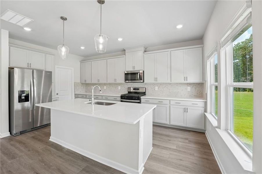Furnished interior view inside a new home in Northwoods at Mirror Lake, Villa Rica (Image 17).