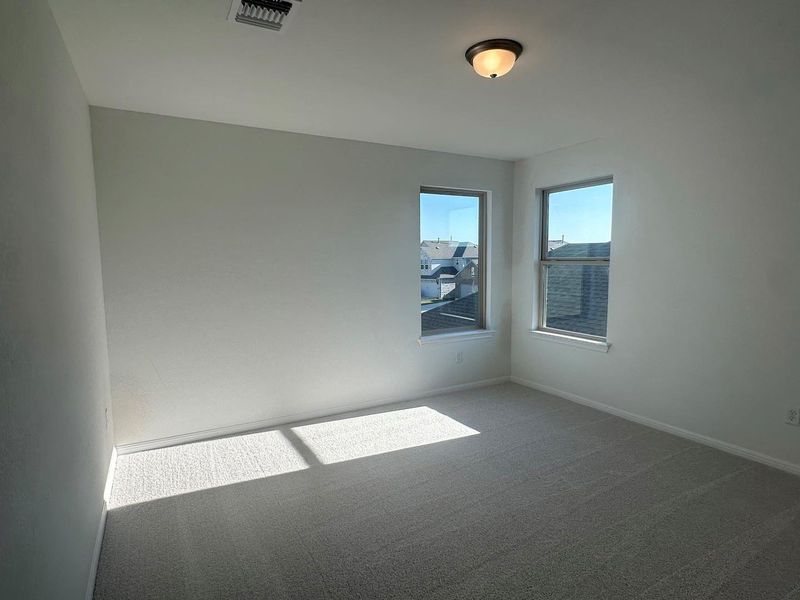 Empty room with carpet floors Empty room with carpet floors