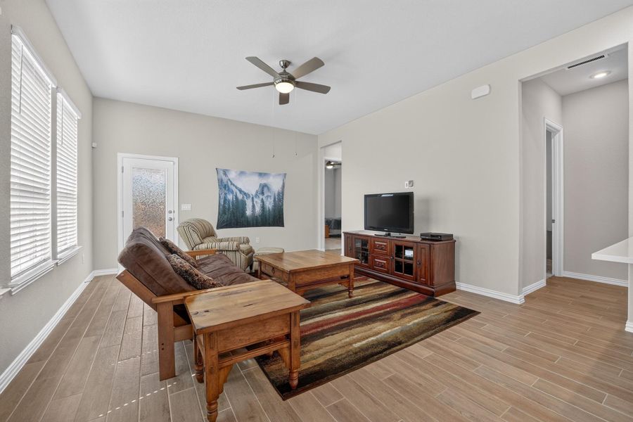 Furnished interior view inside a new home in Cascades at Onion Creek, Austin (Image 16).