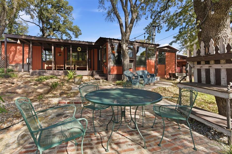 Back of house from one of the patios