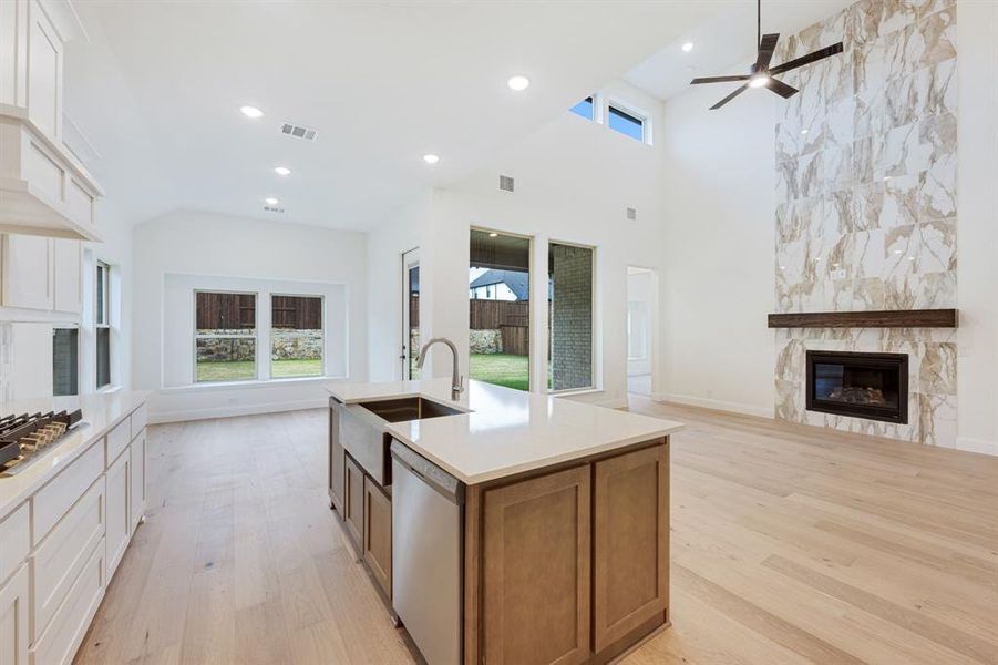 Furnished interior view inside a new home in Windsong Ranch Classic 61, Prosper (Image 10). Furnished interior view inside a new home in Windsong Ranch Classic 61, Prosper (Image 10).