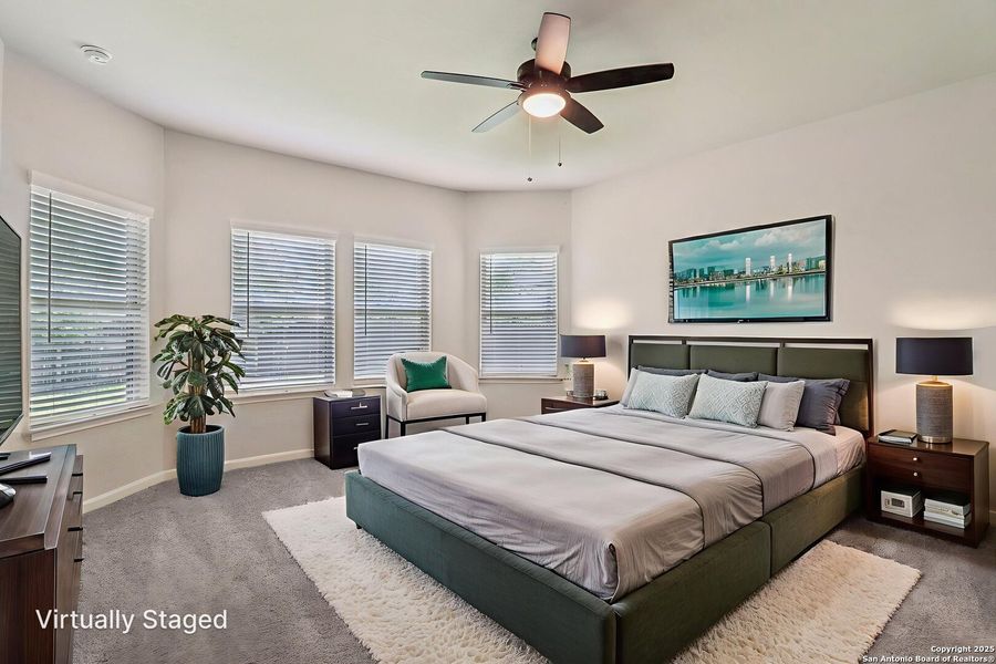 Furnished interior view inside a new home in Remington Ranch, San Antonio (Image 6). Furnished interior view inside a new home in Remington Ranch, San Antonio (Image 6).