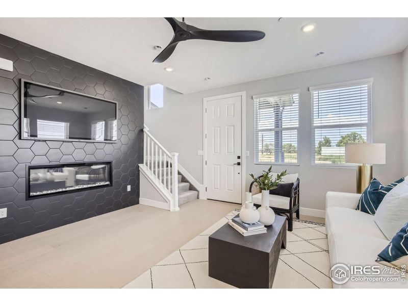 Furnished interior view inside a new home in Mountain Brook, Longmont (Image 8). Furnished interior view inside a new home in Mountain Brook, Longmont (Image 8).