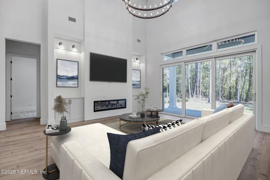 Furnished interior view inside a new home in , St. Augustine (Image 20).