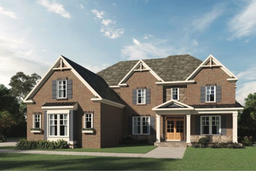 Representative exterior photo of a completed home built from the Wilson by Kerley Family Homes in The Estates at Hurricane Pointe, Douglasville, GA (Image 6).