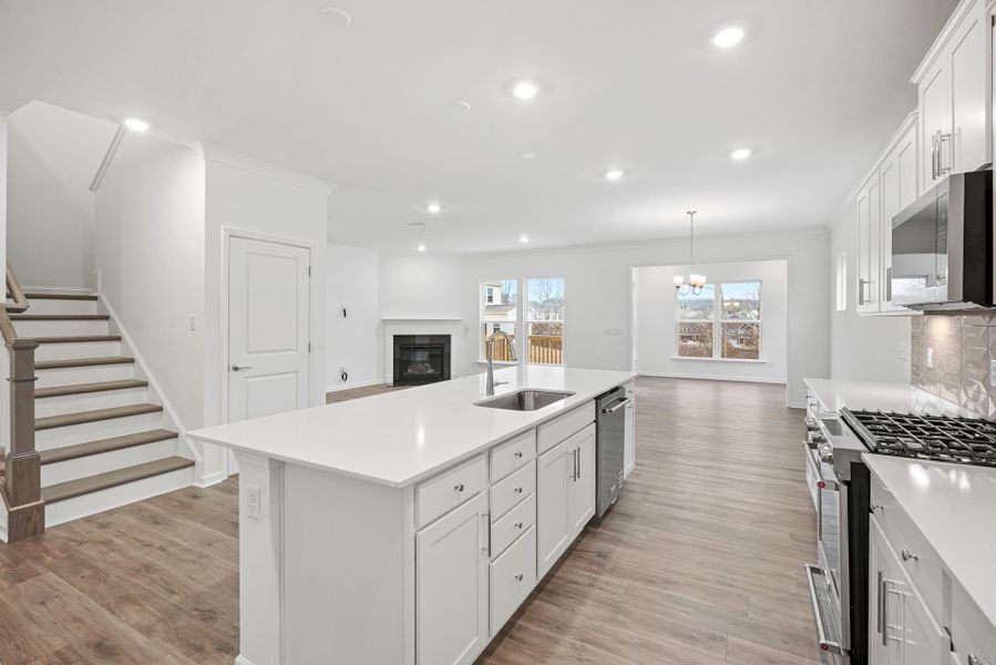 Furnished interior view inside a new home in Bryton, Huntersville (Image 18).