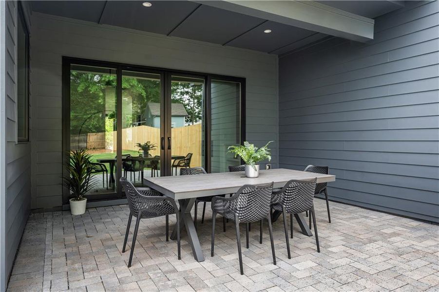 Exterior details and patio area of a home in , Atlanta (Image 29). Exterior details and patio area of a home in , Atlanta (Image 29).