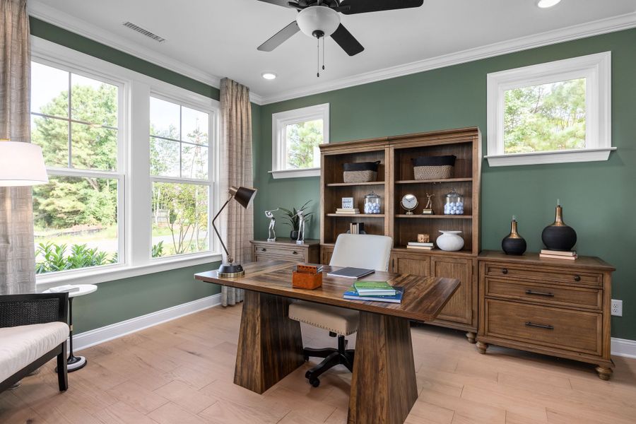 Representative furnished interior of a home built from the The Crawford by Davidson Homes LLC in Springvale South, Fuquay Varina (Image 8). Representative furnished interior of a home built from the The Crawford by Davidson Homes LLC in Springvale South, Fuquay Varina (Image 8).