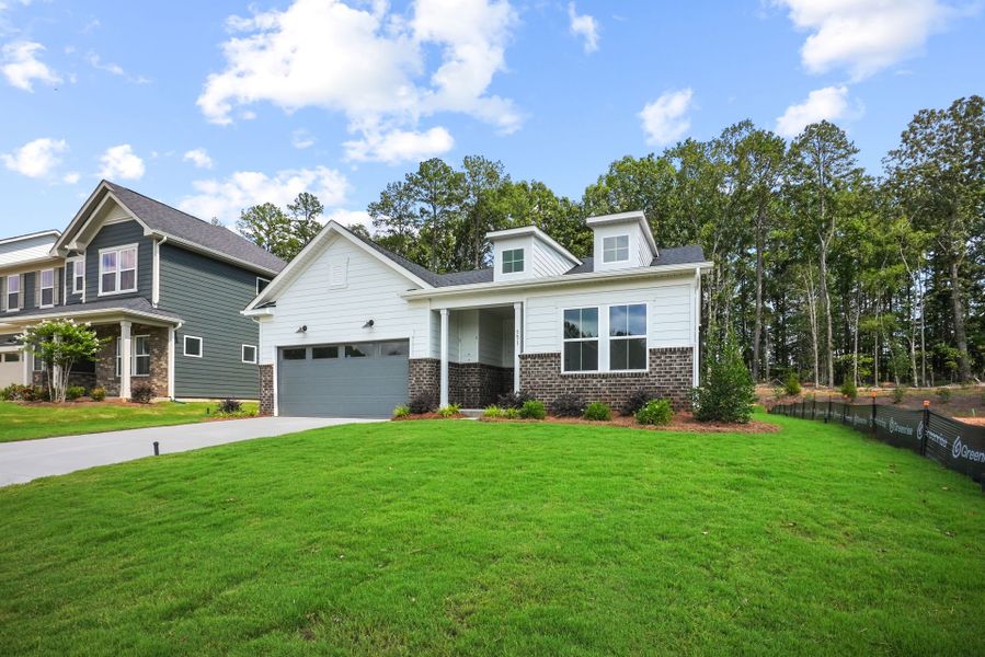 Front exterior of a new home in Michaux Gardens, Belmont, NC, highlighting curb appeal (Image 27).