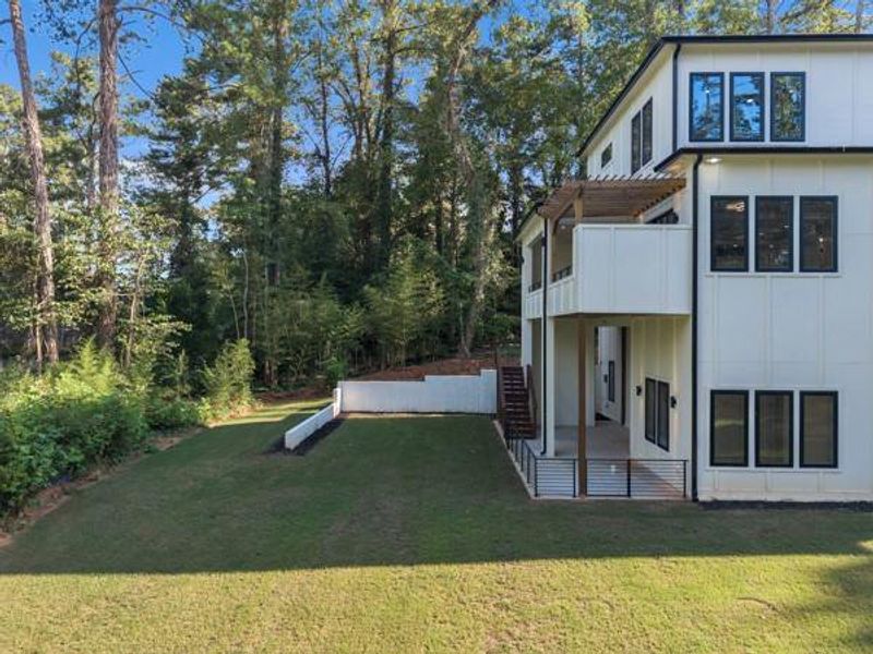 Exterior details and patio area of a home in , Atlanta (Image 4).