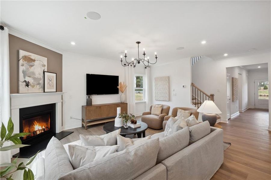 Furnished interior view inside a new home in Hamilton Place, Cartersville (Image 5).