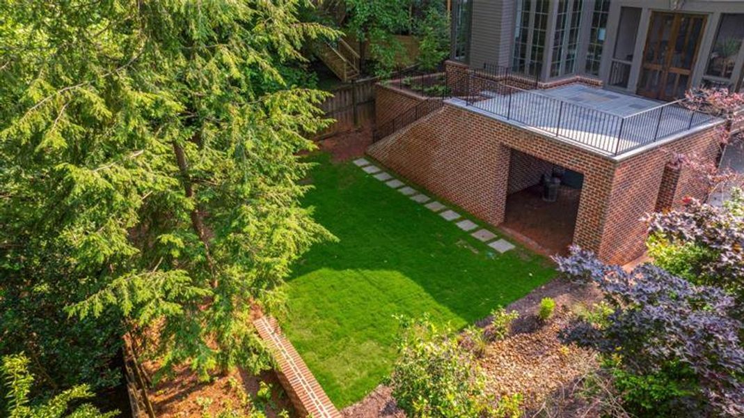 Exterior details and patio area of a home in , Atlanta (Image 36).