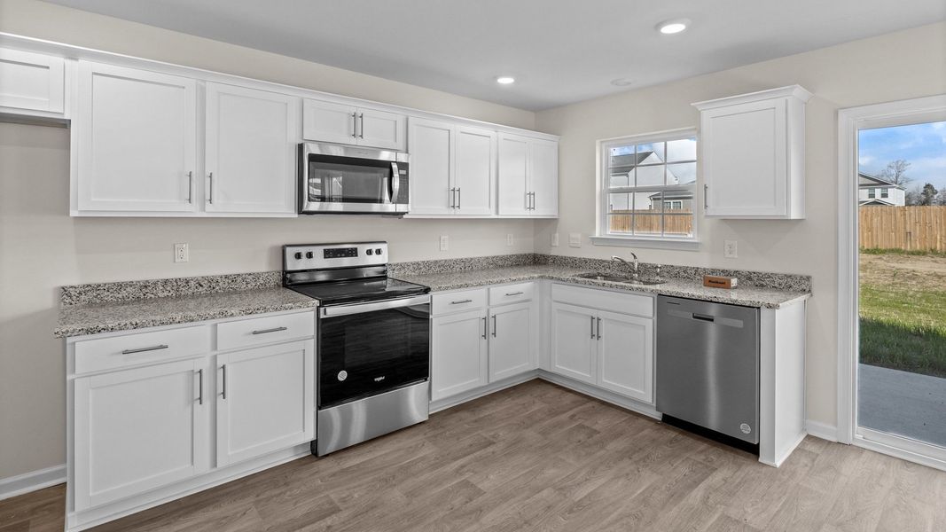 Furnished interior view inside a new home in Chandler Pointe, Rural Hall (Image 3).