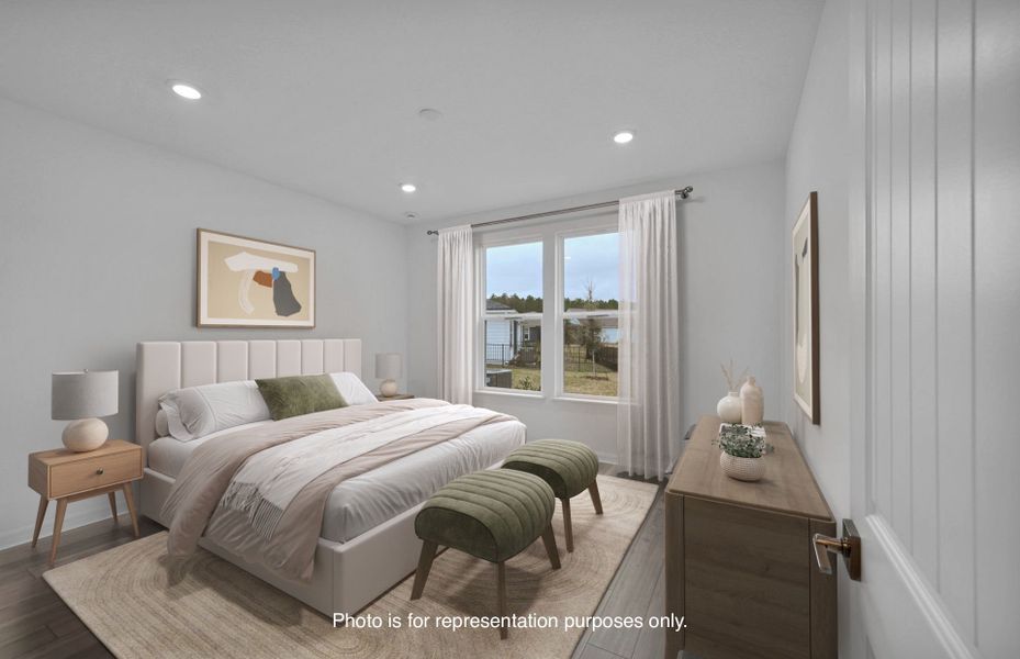 Furnished interior view inside a new home in Del Webb Wildlight, Wildlight (Image 10).