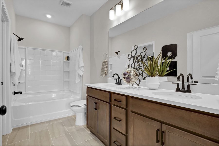 Representative furnished interior of a home built from the Hyacinth - Vanguard Collection by Mungo Homes in Avenue One, Castle Hayne (Image 10).
