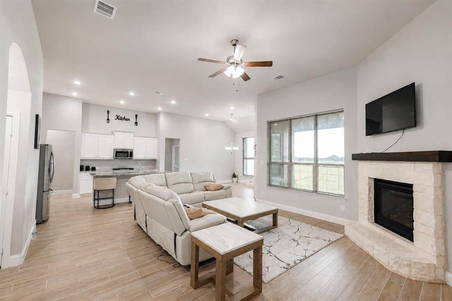 Furnished interior view inside a new home in Creekview Farms, Greenville (Image 4).
