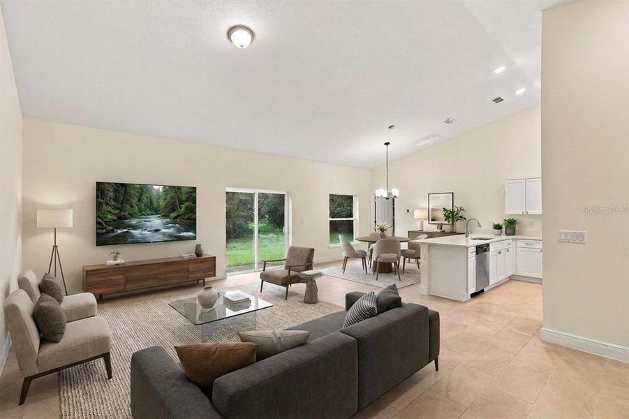 Furnished interior view inside a new home in , Yeehaw Junction (Image 11).