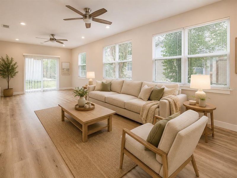 Furnished interior view inside a new home in , St. Petersburg (Image 4).