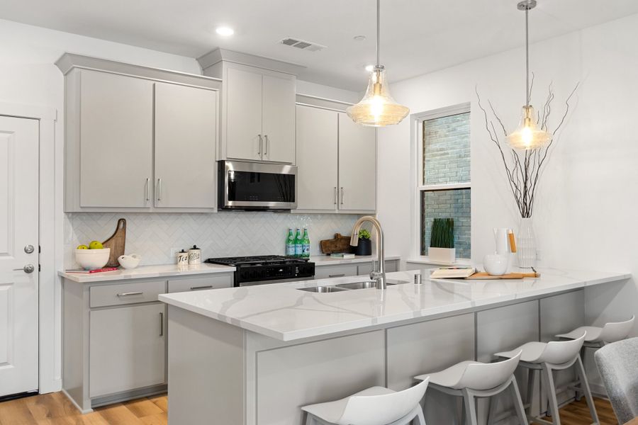 Furnished interior view inside a new home in Willow Grove Townhomes, Melissa (Image 11).