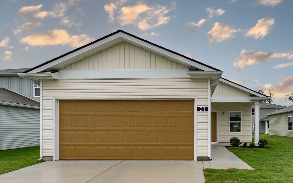 Front exterior of a new home in Stonehenge, Manchester, TN, highlighting curb appeal (Image 2).