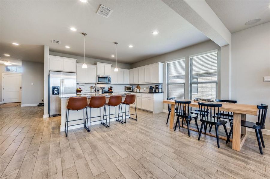 Furnished interior view inside a new home in , Krum (Image 12).