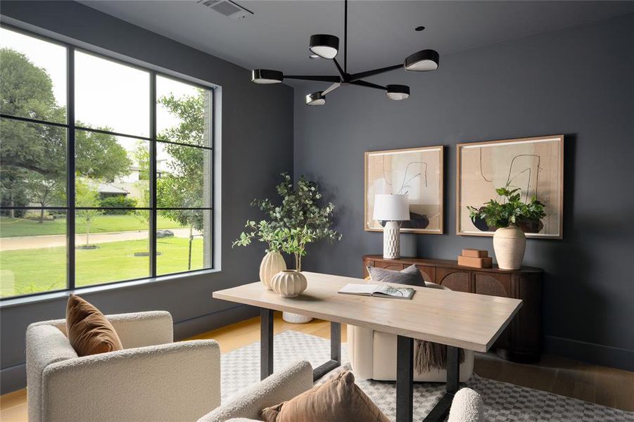 Furnished interior view inside a new home in , Dallas (Image 16). Furnished interior view inside a new home in , Dallas (Image 16).