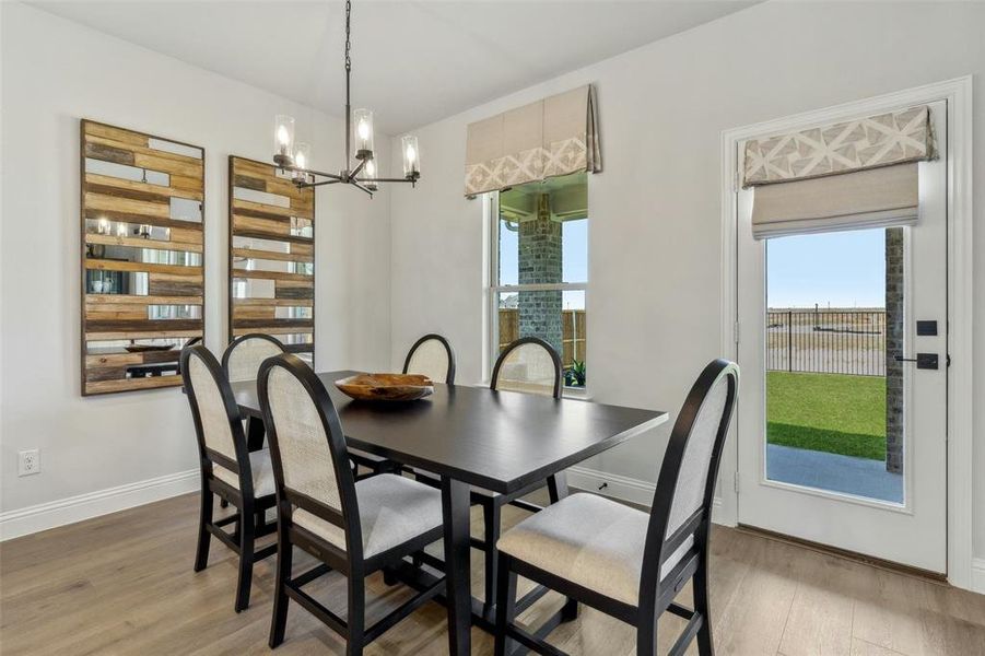 Furnished interior view inside a new home in Stone Eagle, Azle (Image 11). Furnished interior view inside a new home in Stone Eagle, Azle (Image 11).