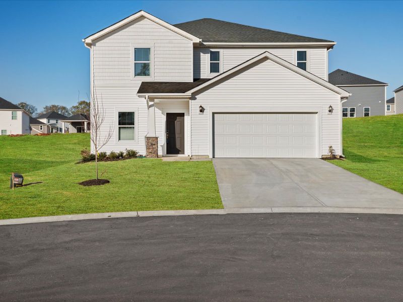 Representative exterior photo of a completed home built from the Dakota by Meritage Homes in Shiloh Valley, Piedmont, SC (Image 15). Representative exterior photo of a completed home built from the Dakota by Meritage Homes in Shiloh Valley, Piedmont, SC (Image 15).