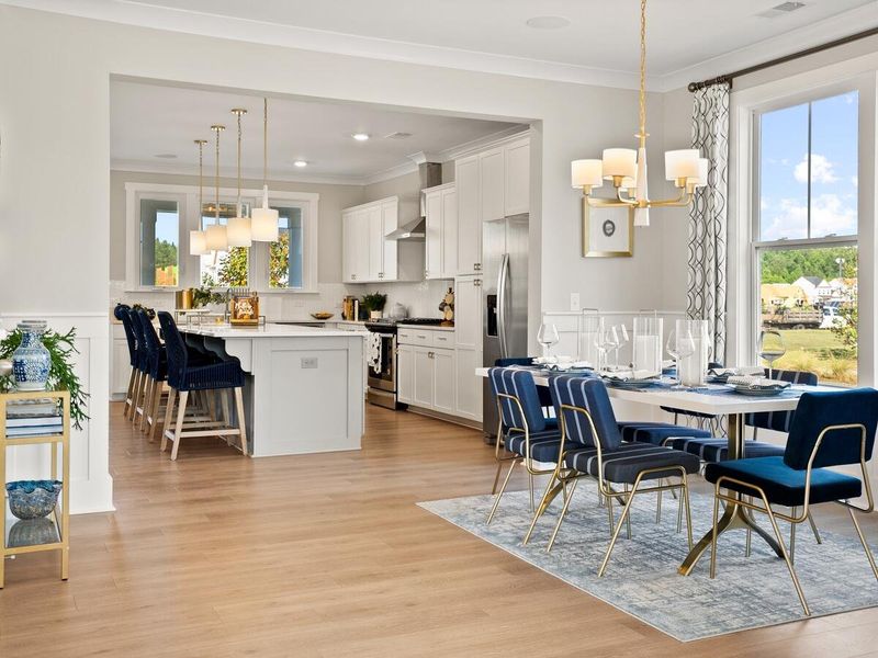 Furnished interior view inside a new home in , Ravenel (Image 15).