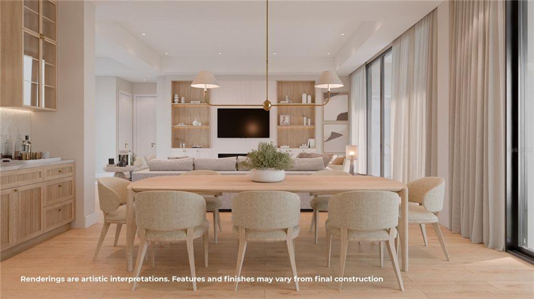 Furnished interior view inside a new home in , Tampa (Image 3). Furnished interior view inside a new home in , Tampa (Image 3).