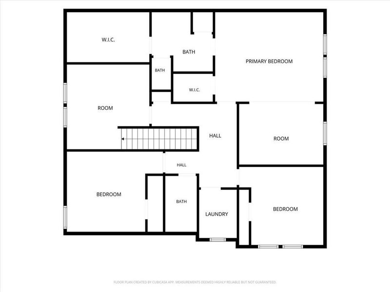 2D floor plan layout of this home in Ellington Farms, Statham, GA (Image 7).