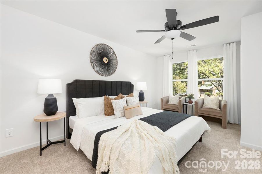 Furnished interior view inside a new home in , Charlotte (Image 11). Furnished interior view inside a new home in , Charlotte (Image 11).