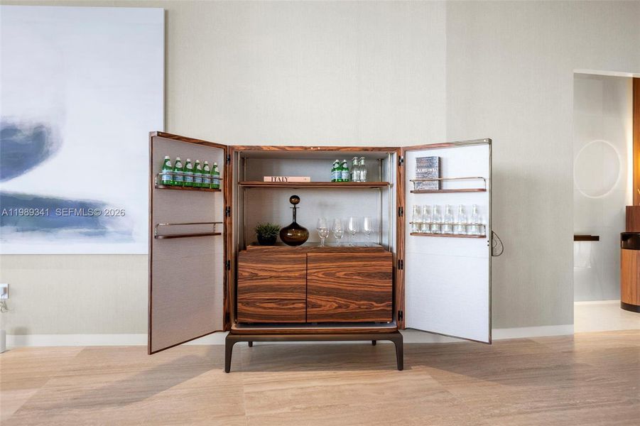 Furnished interior view inside a new home in , Miami (Image 49).