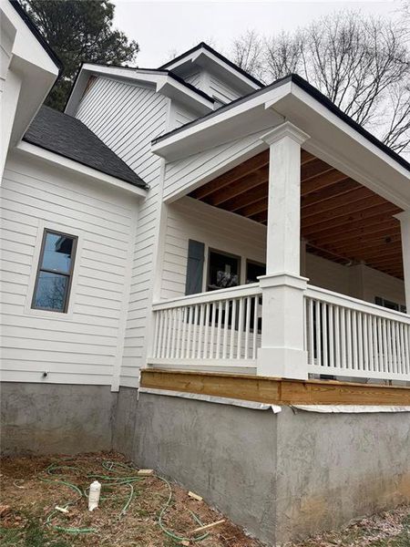 Exterior details and patio area of a home in , Atlanta (Image 3).